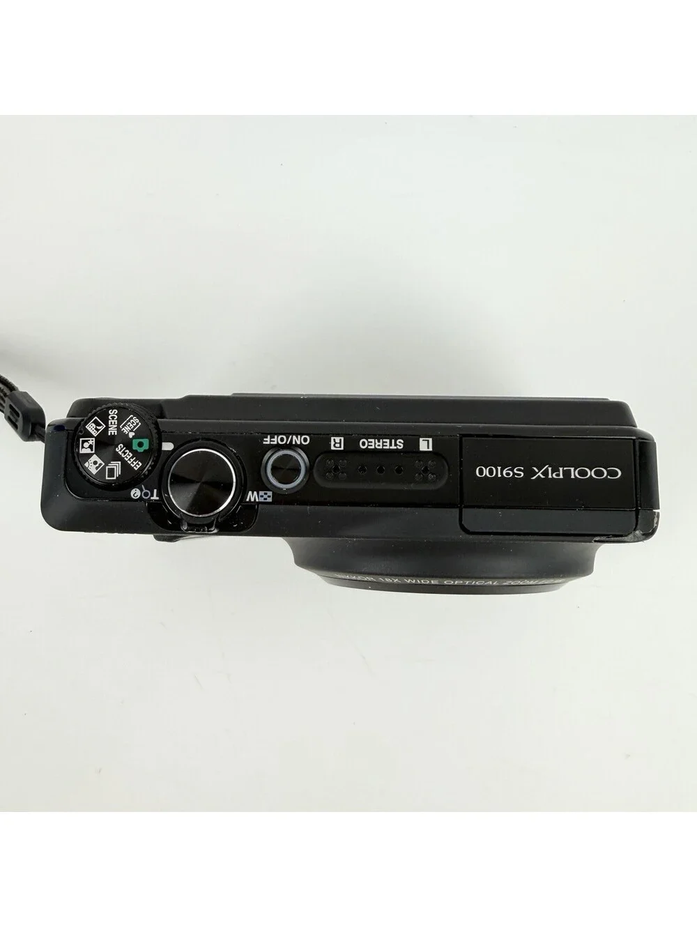 Nikon COOLPIX S9100 12.1MP 18x Optical Zoom Black Digital Camera + Battery + Bag
